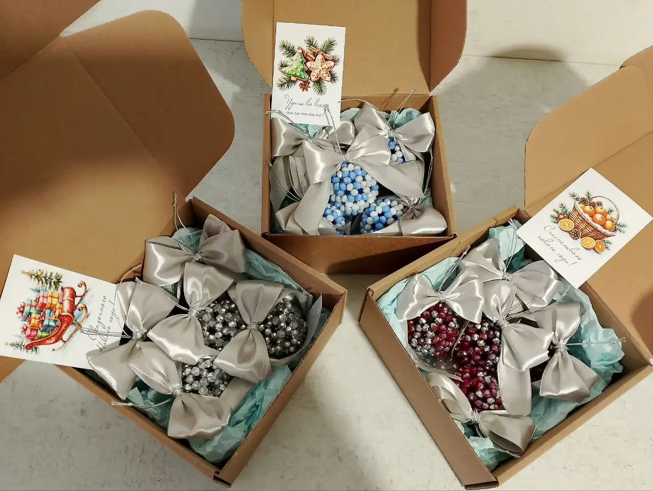 Подарочные наборы ёлочных украшений