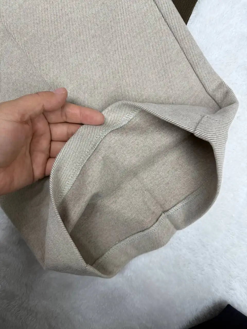 Брюки из драпа графит размер L