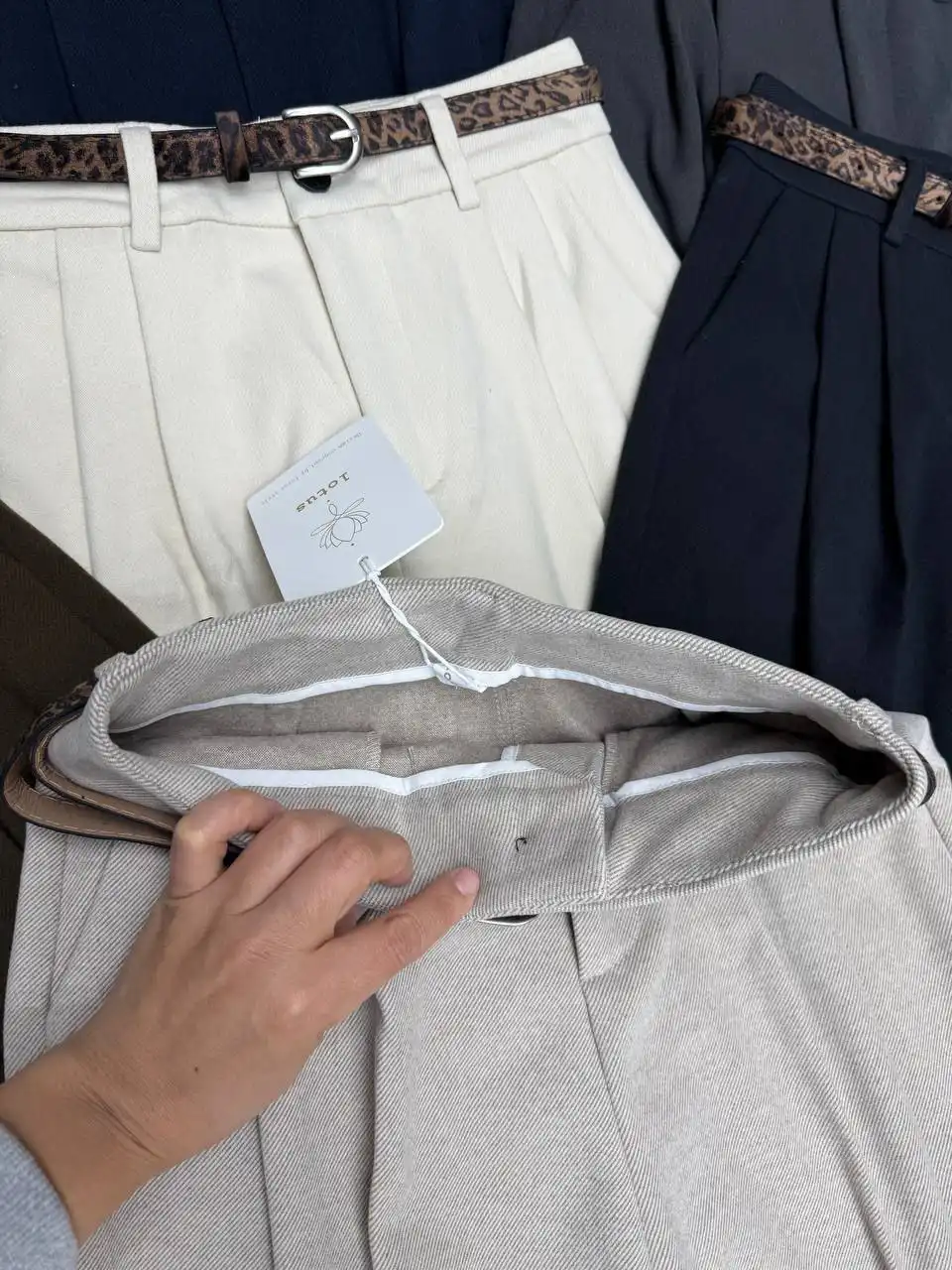 Брюки из драпа графит размер L