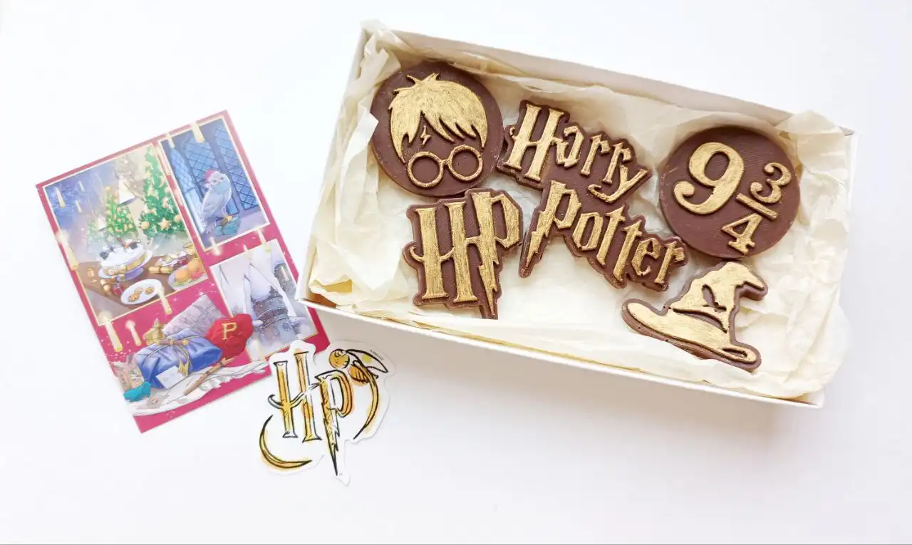 Эксклюзивный набор молочного шоколада ручной работы по мотивам Гарри Поттера