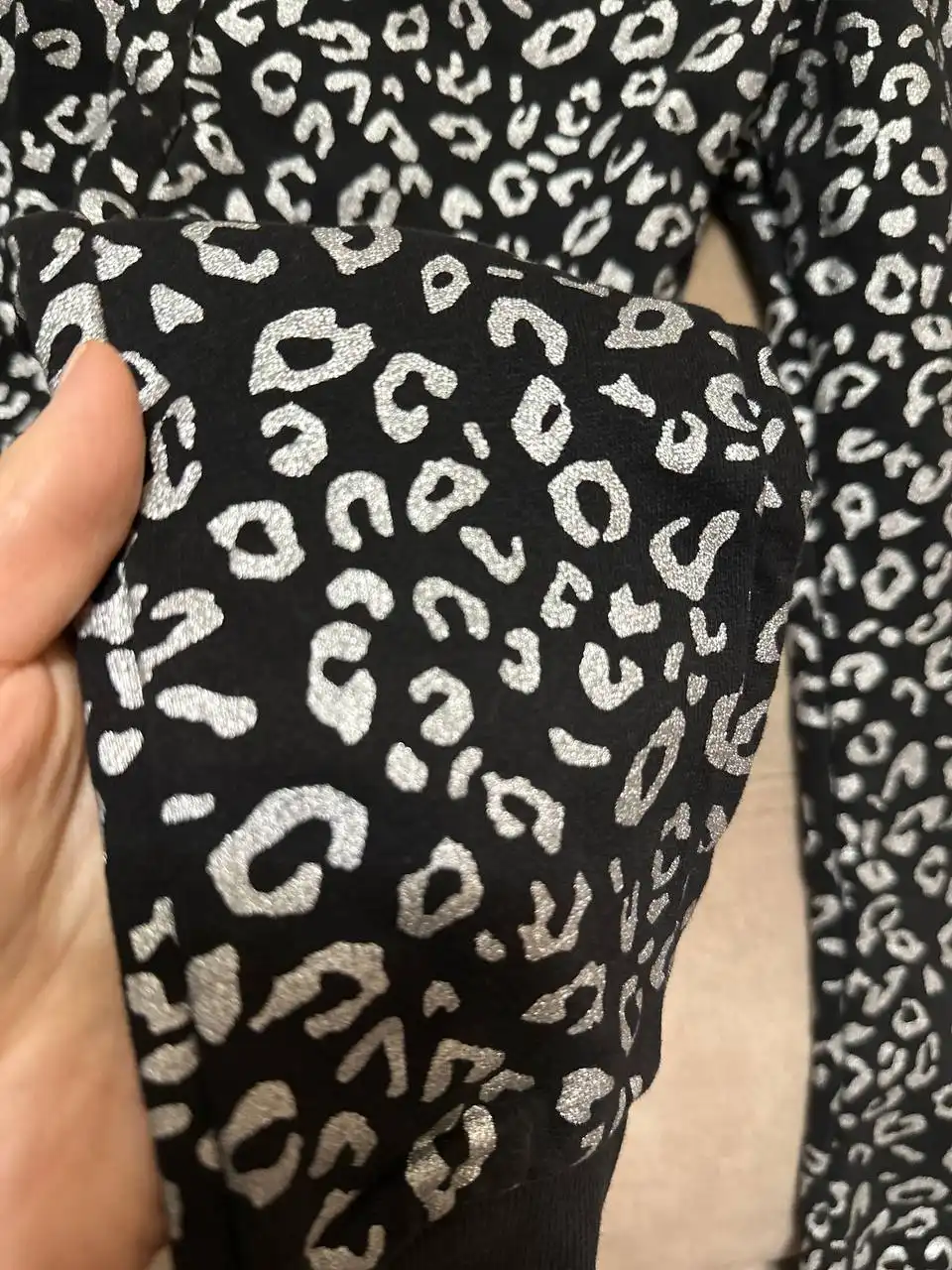 Костюм утепленный George леопард серебристый