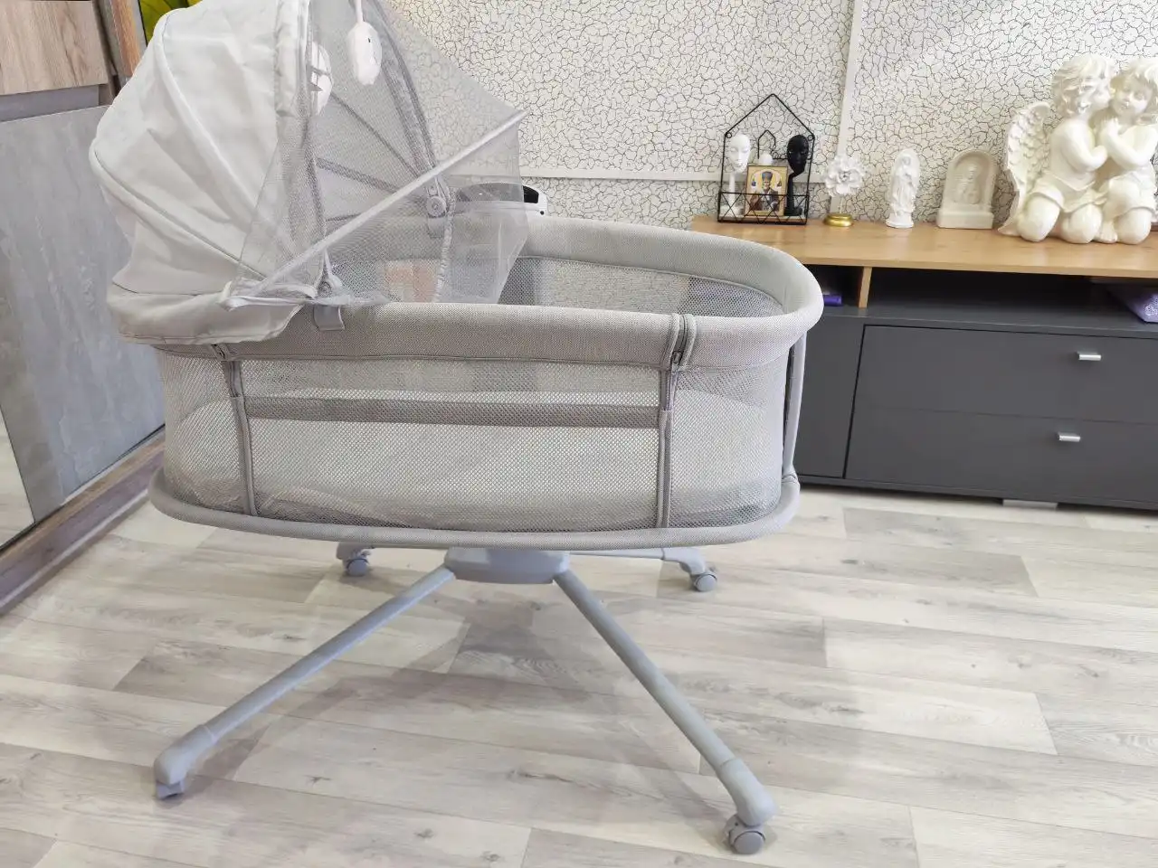 Детская приставная кроватка с функцией укачивания - Детская мебель (Товары для детей) в Владивосток