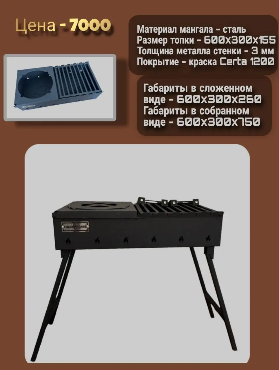 Набор для шашлыка: мангал-трансформер и шампуры - Туризм и пикник (Хобби и отдых) в Владивосток