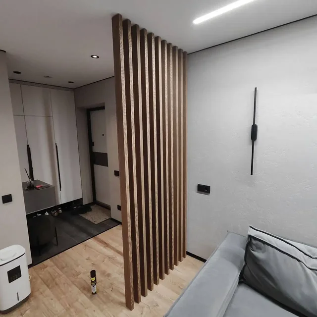 Декоративные перегородки и стеновые панели из шпона - Изготовление и монтаж в Владивосток