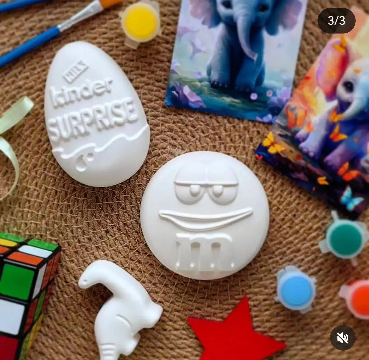 Фигурки M&M и Киндер Сюрприз с красками и кистью - Рукоделие (Хобби и отдых) в Владивосток