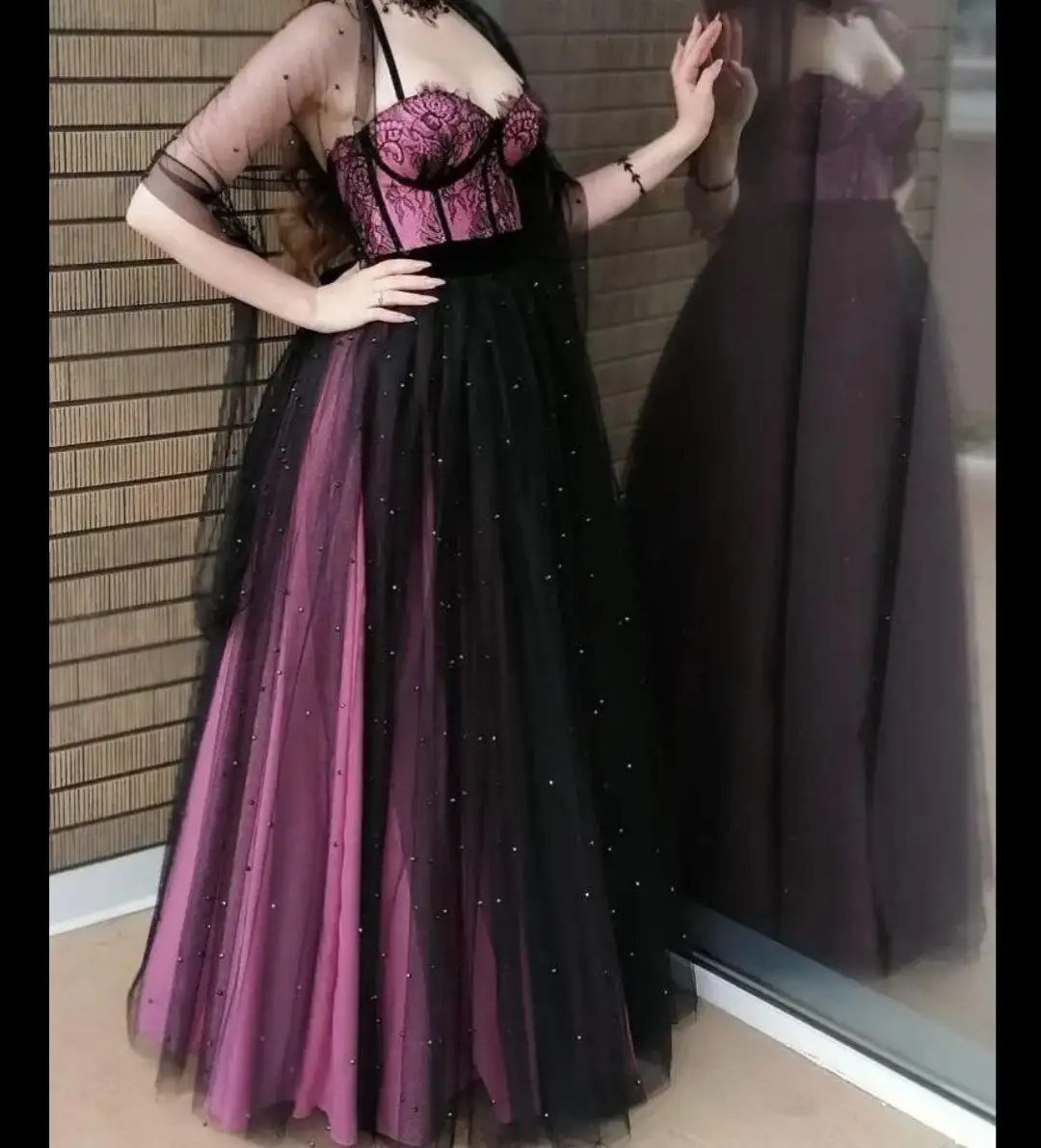 Продам черно-розовое платье на выпускной - Вечерние платья (Одежда) в Владивосток