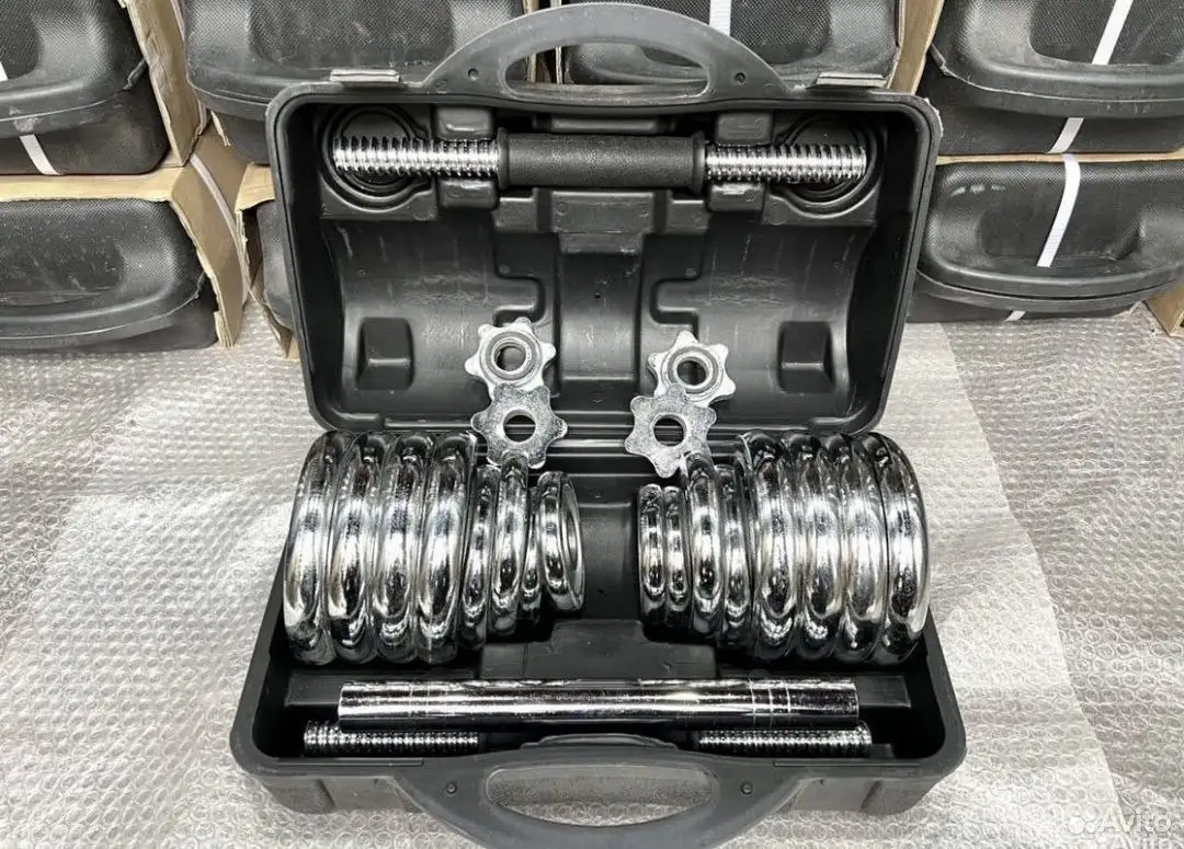 Гантели 30 кг с удлинителем для мини-штанги - Спорт и фитнес (Хобби и отдых) в Владивосток