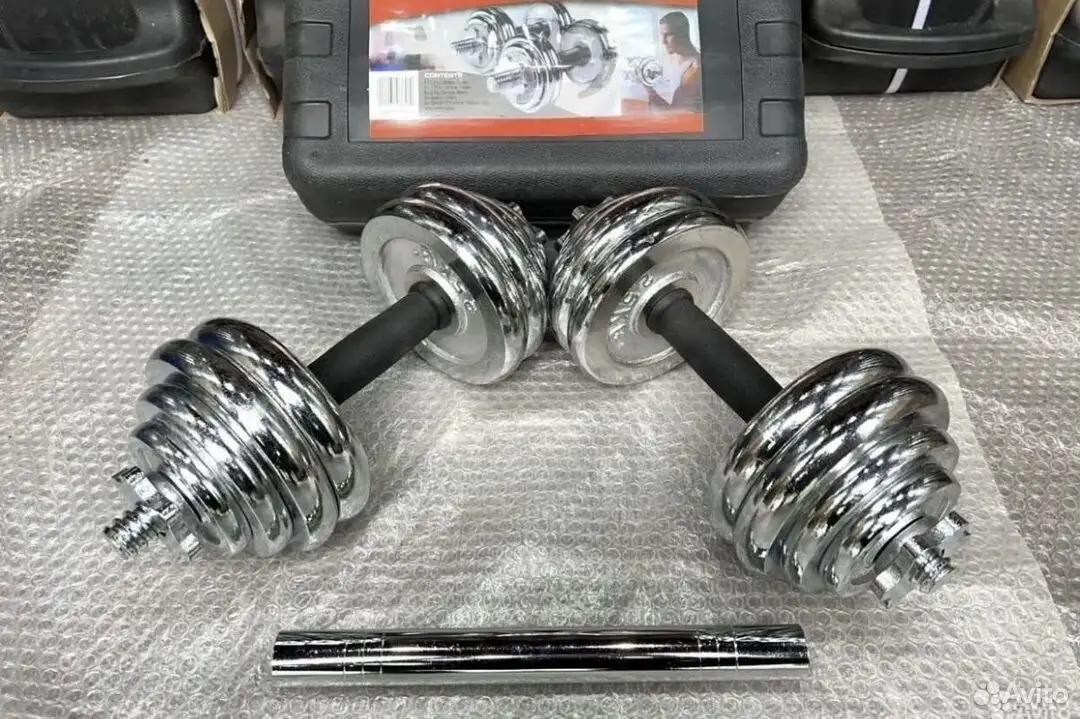 Гантели 30 кг с удлинителем для мини-штанги - Спорттовары (Хобби и отдых) в Владивосток