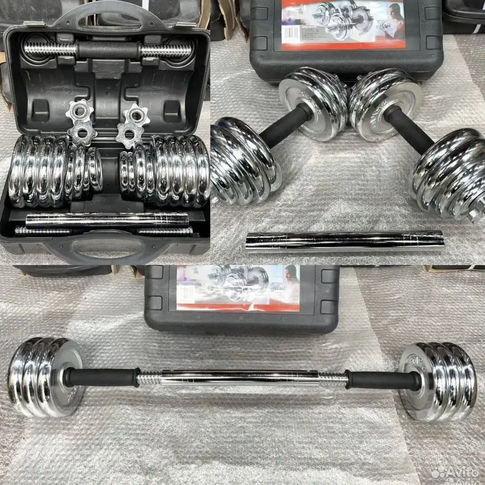 Гантели 30 кг с удлинителем для мини-штанги - Спорттовары (Хобби и отдых) в Владивосток