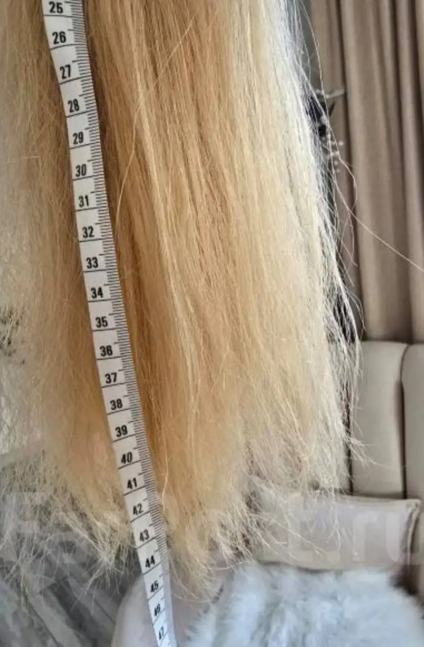 Волосы б/у 45см блонд - Барахолка в Владивосток