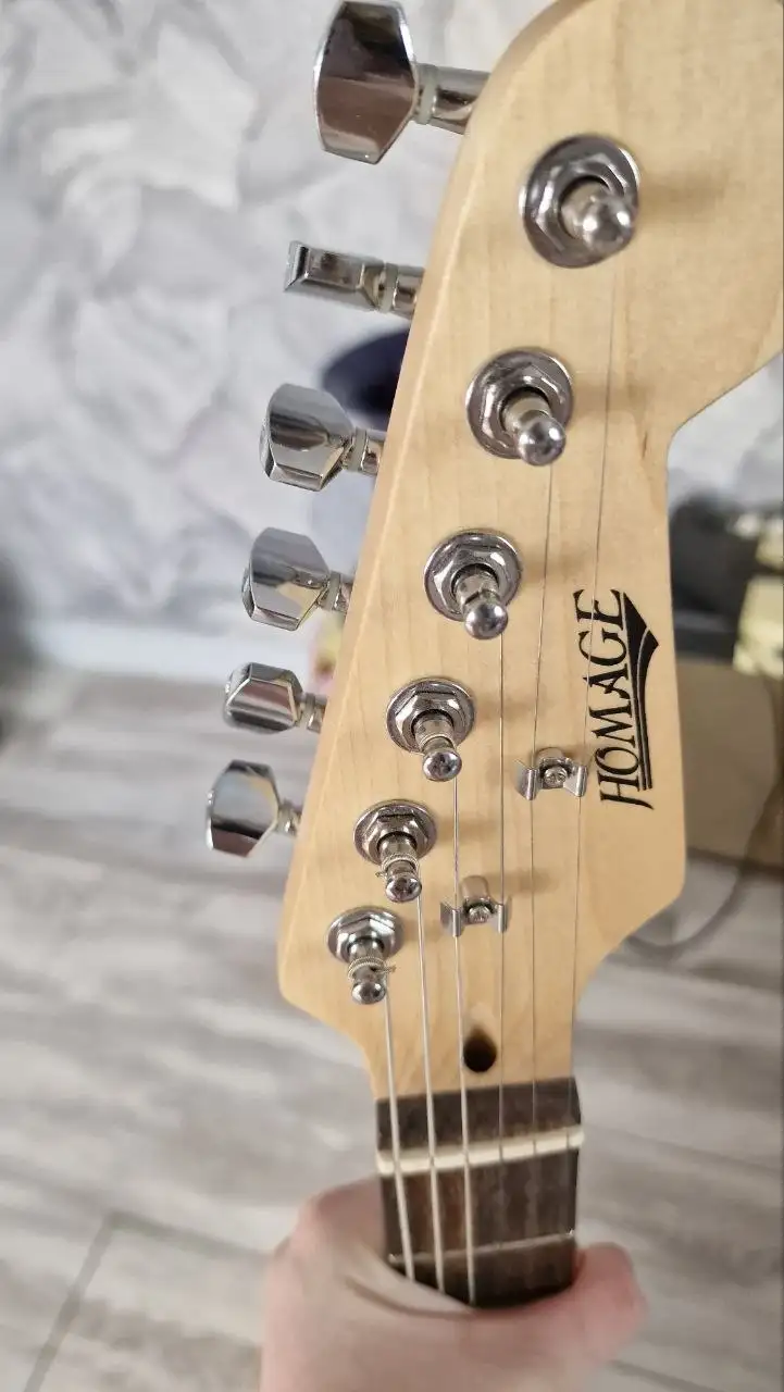 Продам гитару Homage с чехлом - Музыкальные инструменты (Хобби и отдых) в Владивосток