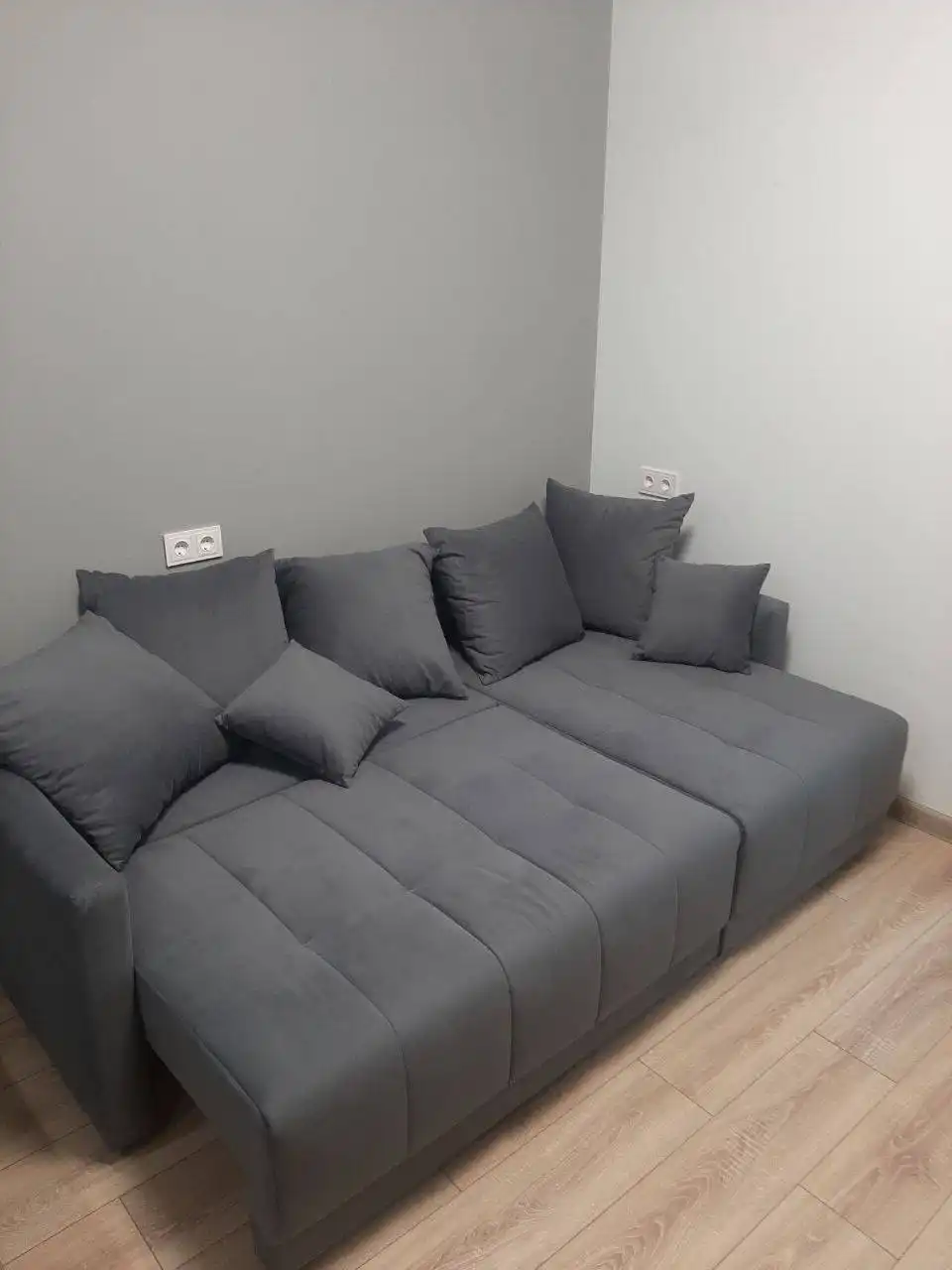 Диван угловой еврокнижка с ящиком для белья