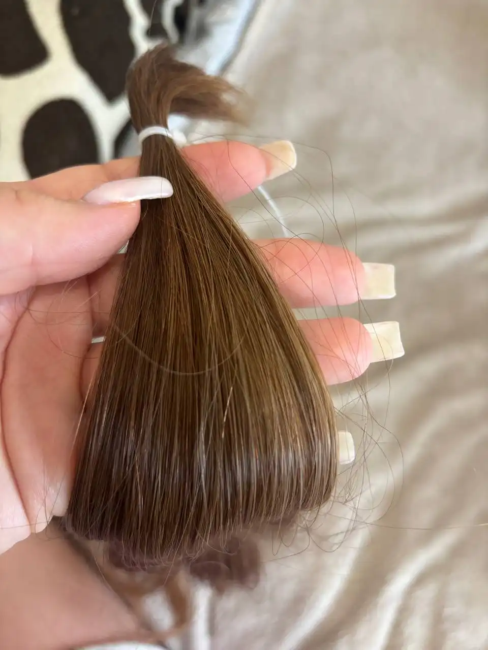 Натуральный волос 64 см русый