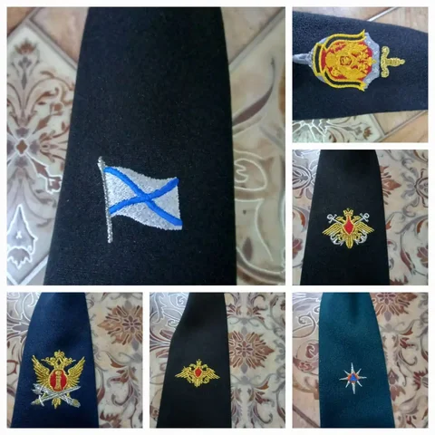 Форменный галстук-регат с вышивкой - Одежда в Владивосток