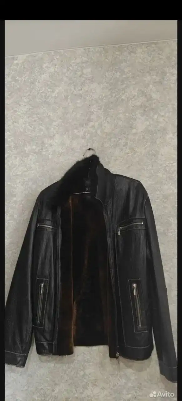Продажа кожаной куртки с мехом