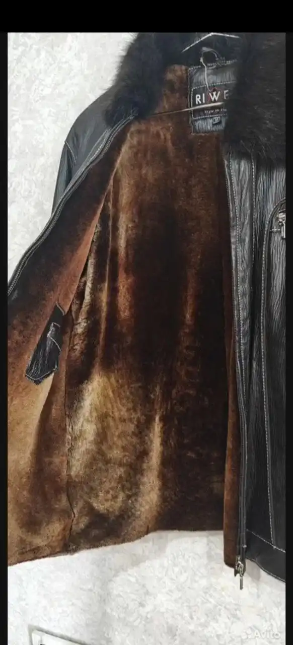 Продажа кожаной куртки с мехом