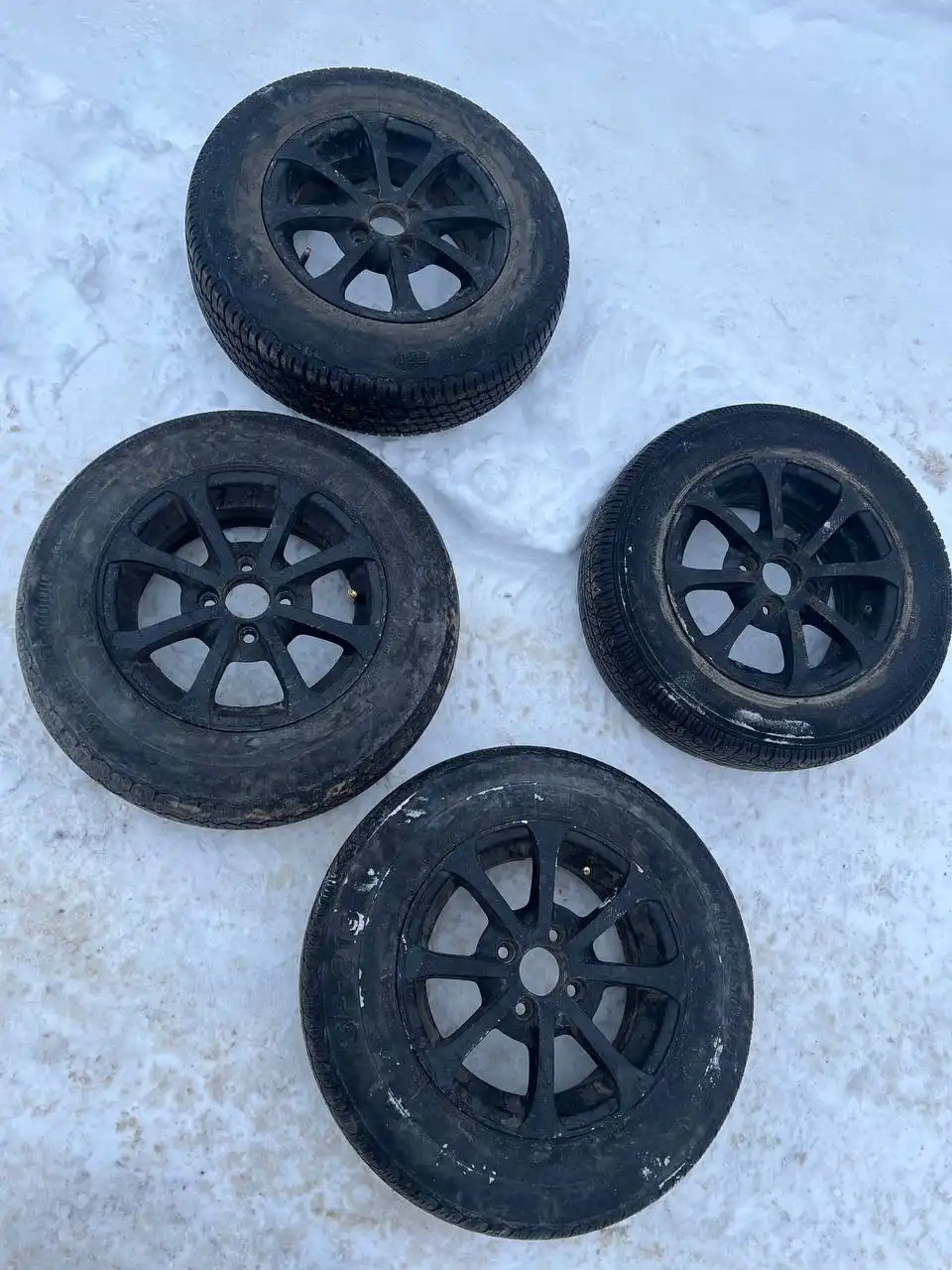 Продам литье R14 с летней резиной - Диски и шины (Запчасти) в Тверь