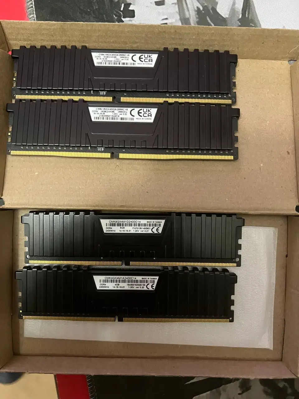Продажа ОЗУ Corsair DDR4 разных объемов и частот - Компьютерные комплектующие (Электроника) в Тверь