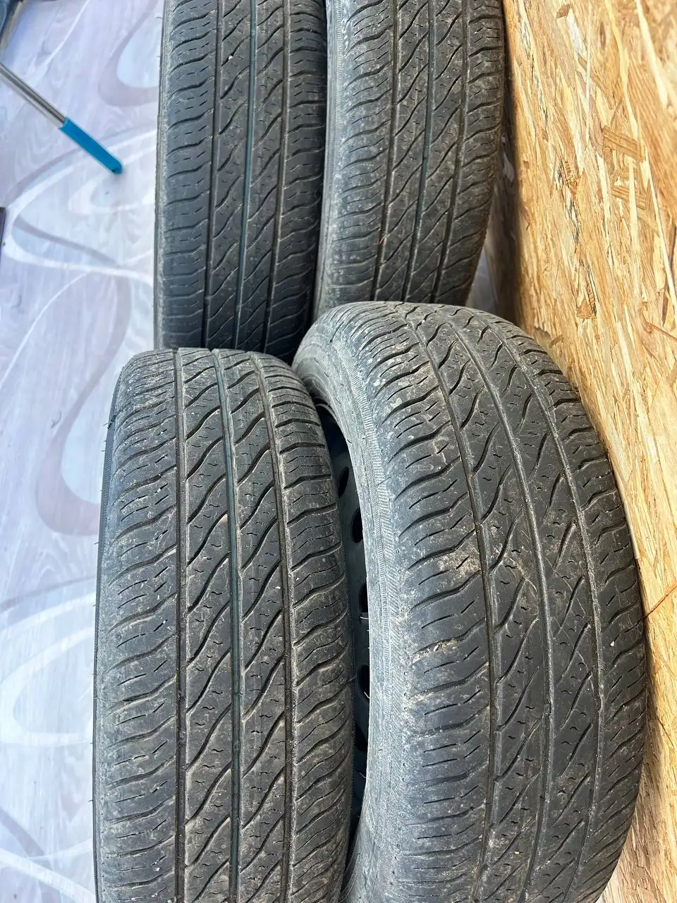 Летние колеса в сборе на штампах - Колеса и диски (Запчасти) в Тверь