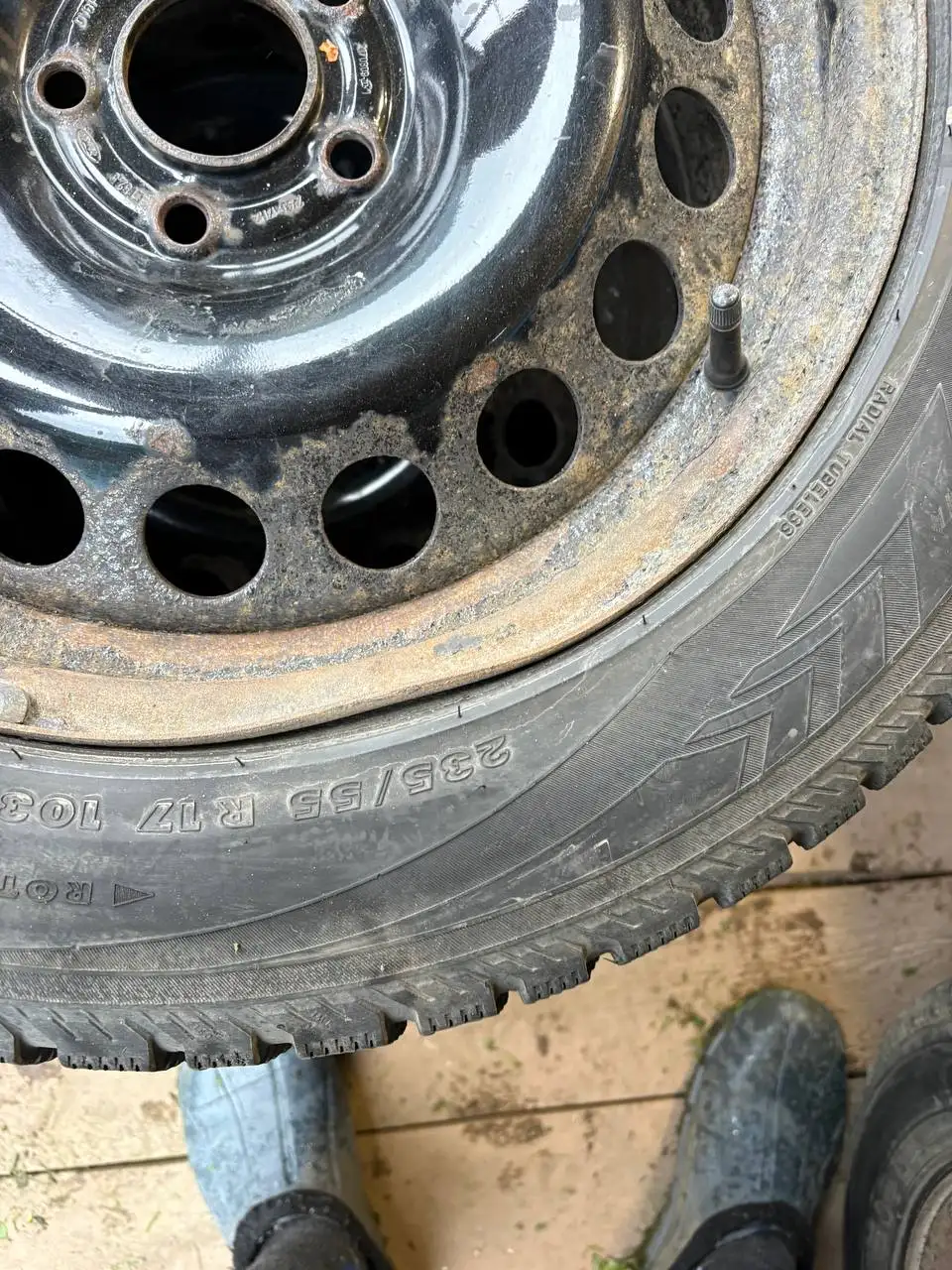 Колеса в сборе зимние R17 от Ford Kuga 2 - Колёса и шины (Запчасти) в Тверь