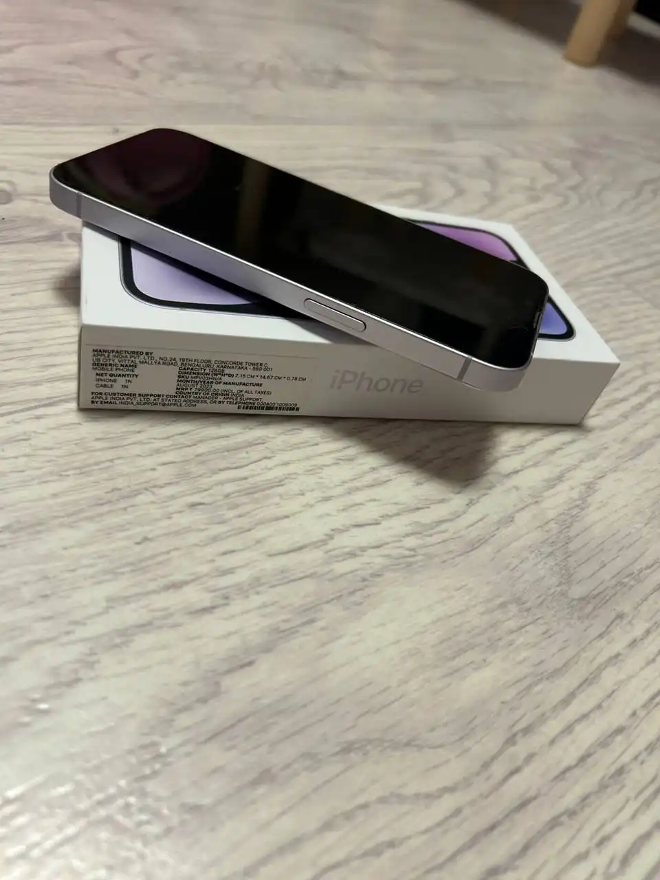 Продажа iPhone 14 128 ГБ фиолетовый