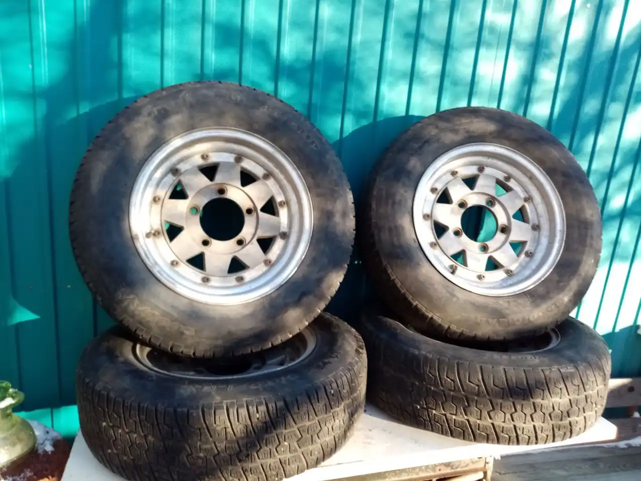 Продажа зимних колес Goodyear UltraGrip Ice 205/70/15 на разборных японских дисках