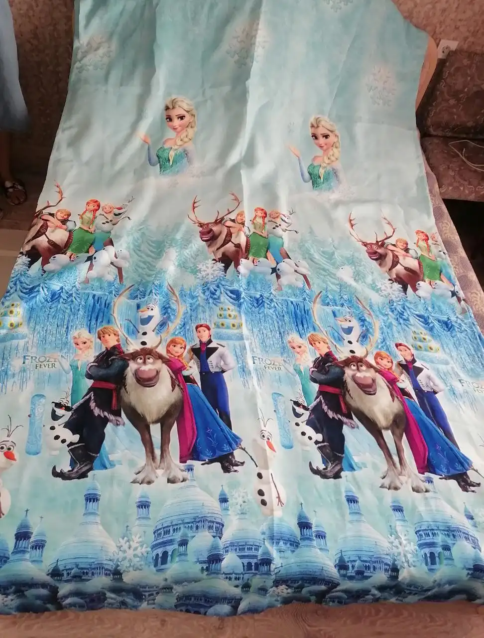 Комплект детских фотоштор с принтом Frozen