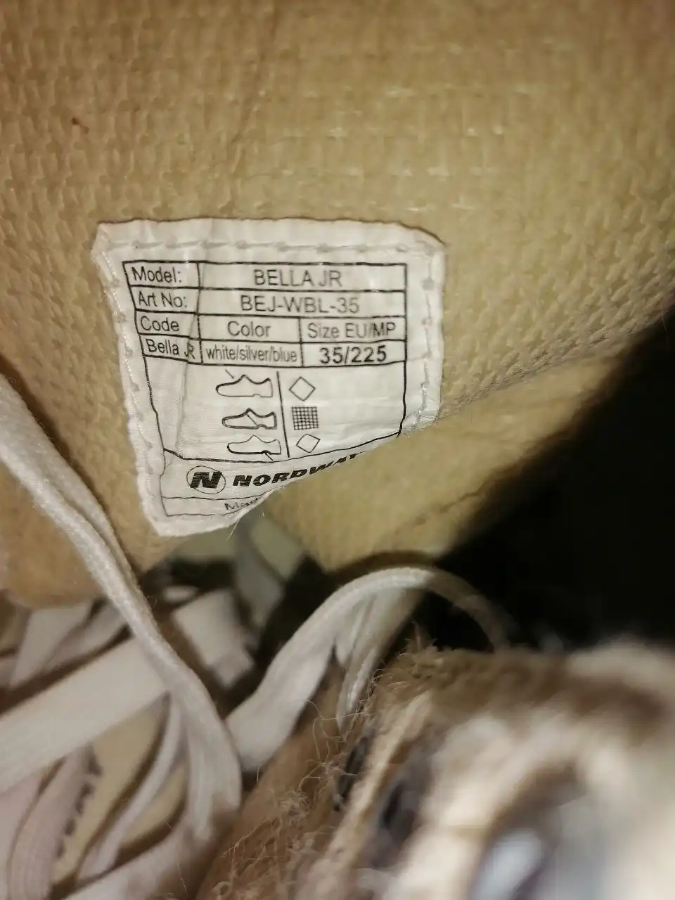 Фигурные коньки NORDWAY Bella размер 35