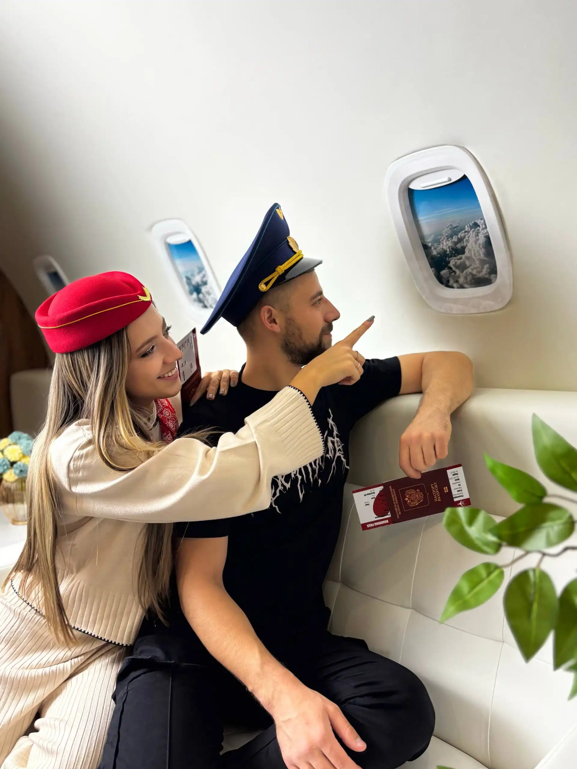 Свидание в самолёте с подарком в декабре