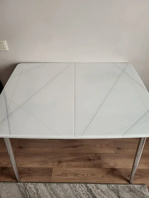 Белый кухонный стол с раскладным механизмом - Для дома и дачи в Барнаул