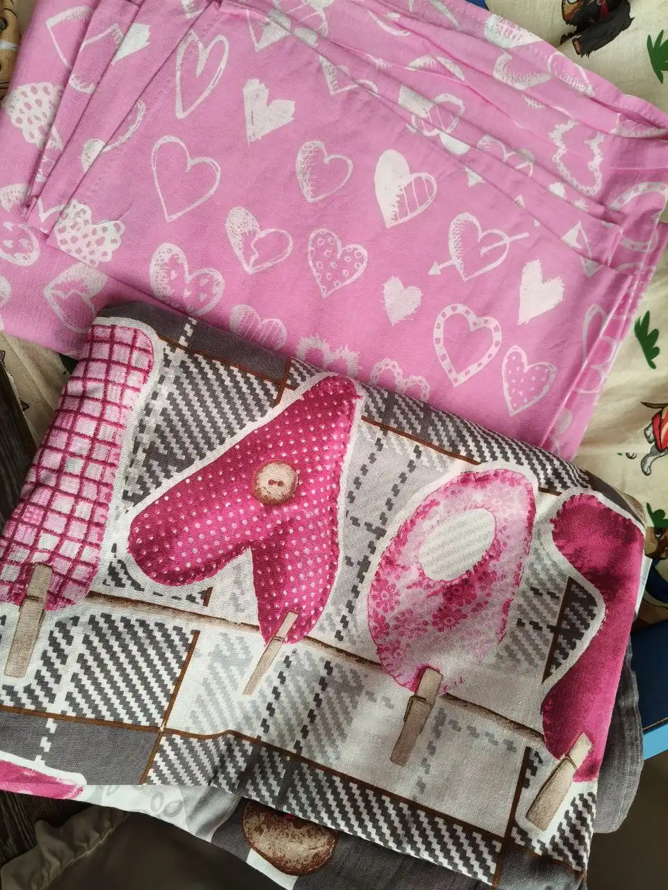 Комплект детского постельного белья и манеж б/у - Детская мебель и текстиль (Товары для детей) в Барнаул