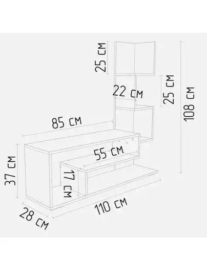 Тумба под ТВ белая - Мебель (Для дома и дачи) в Барнаул