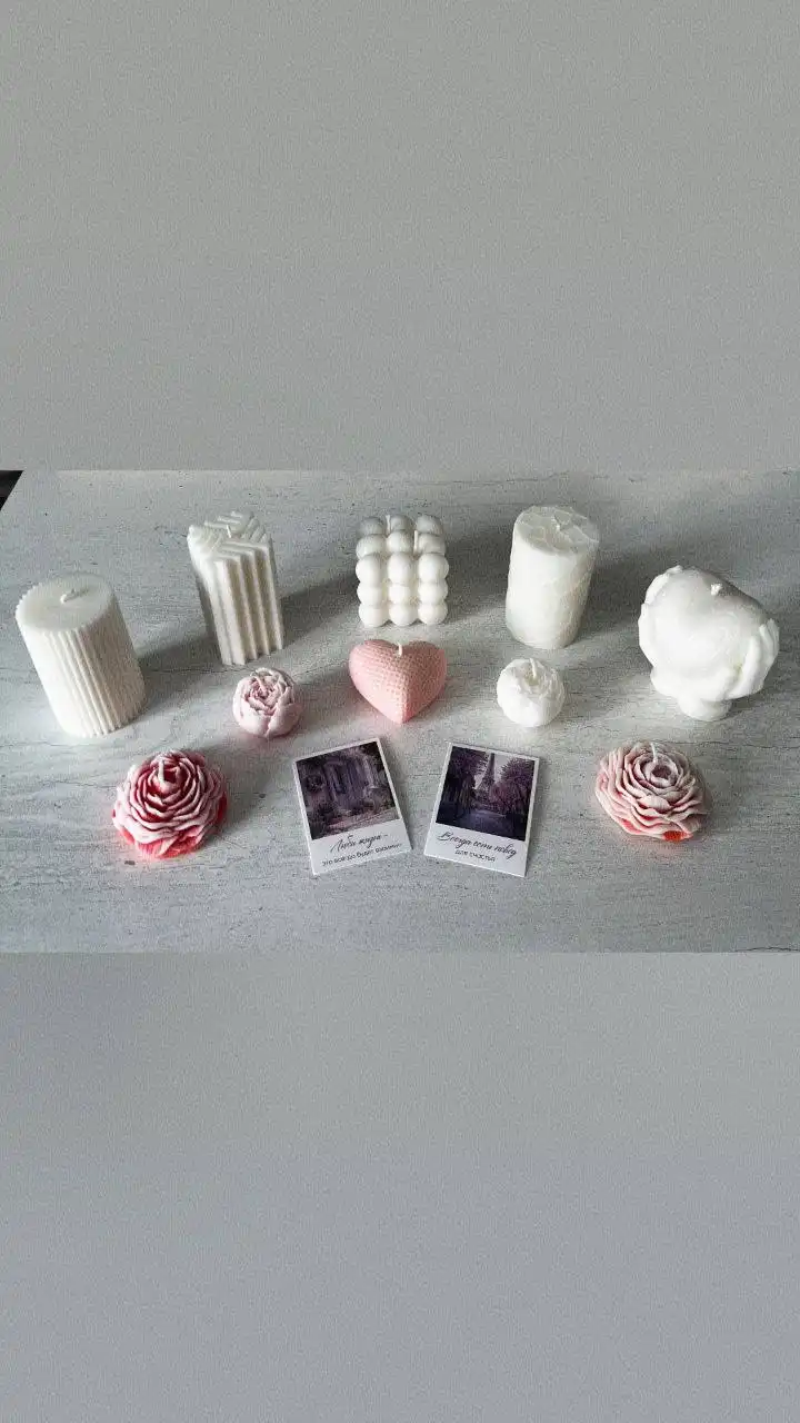 Свечи ручной работы из соевого воска - Барахолка в Барнаул