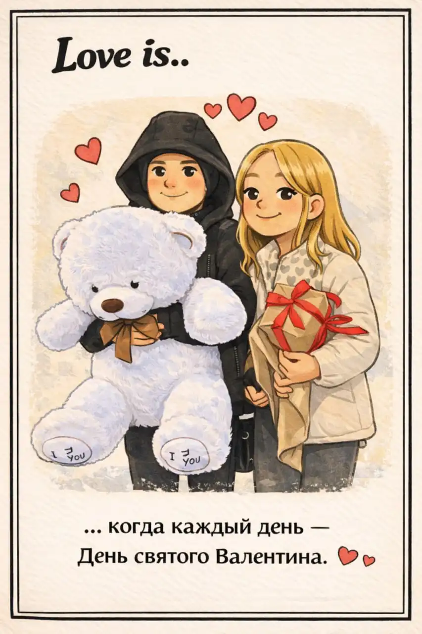 Персональные открытки в стиле Love is... по вашей фотографии - Полиграфия/Дизайн (Услуги) в Барнаул