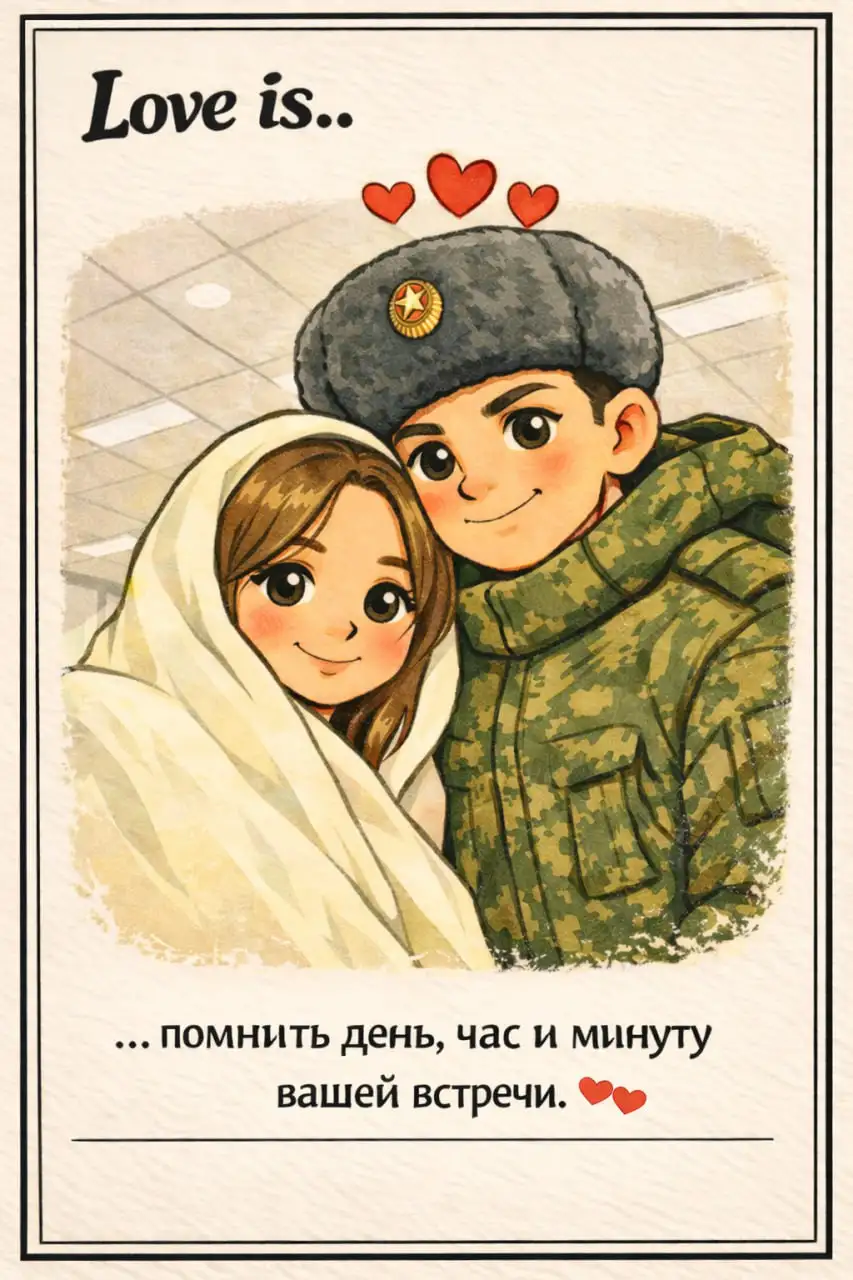 Персональная открытка в стиле Love is... по вашему фото - Полиграфия (Услуги) в Барнаул