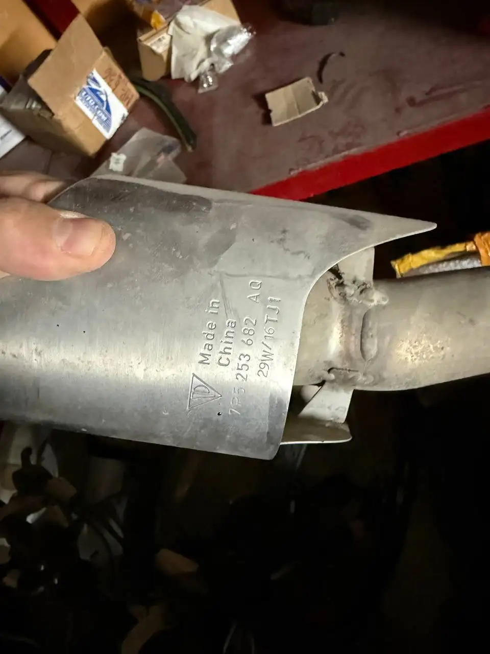 Насадки глушителя Porsche Cayenne 958 рестайлинг - Автозапчасти (Запчасти) в Барнаул