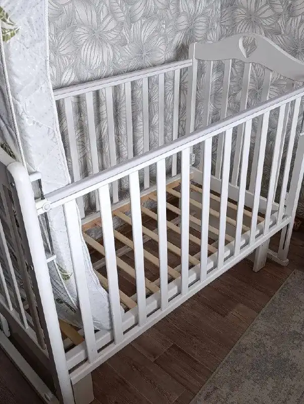Продам детскую кроватку с матрасом - Кроватки (Товары для детей) в Барнаул