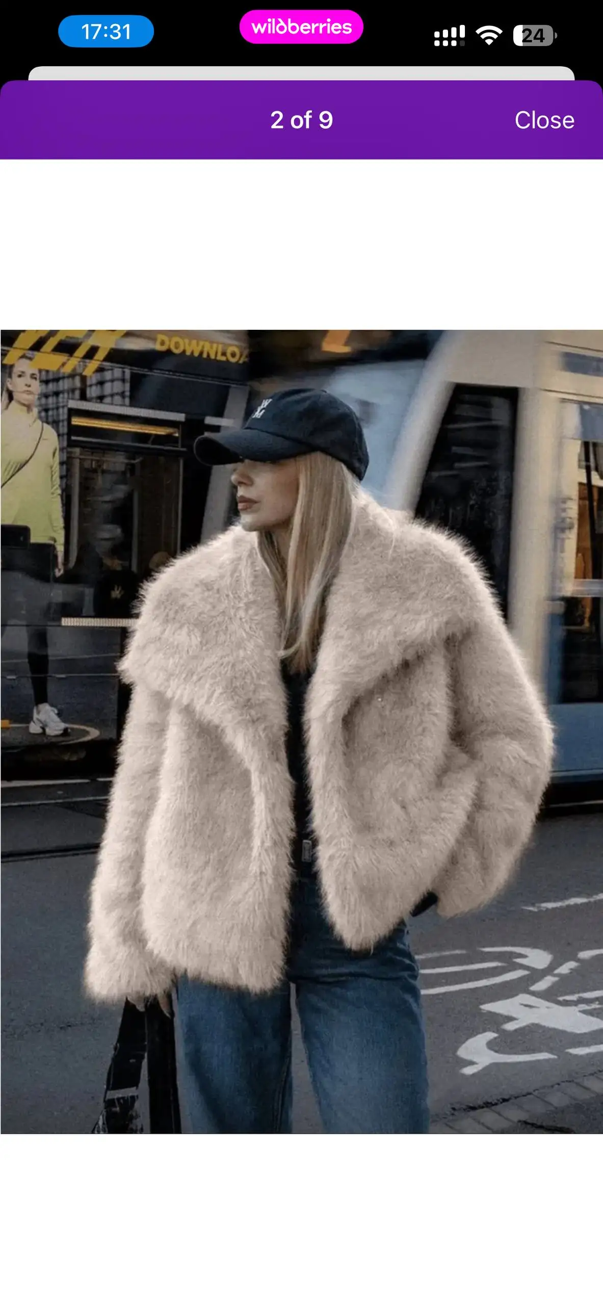 Шуба искусственный мех размер М - Верхняя одежда (Одежда) в Барнаул