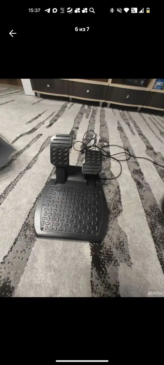 Руль для ПК с неисправными педалями - Игровые аксессуары (Электроника) в Барнаул