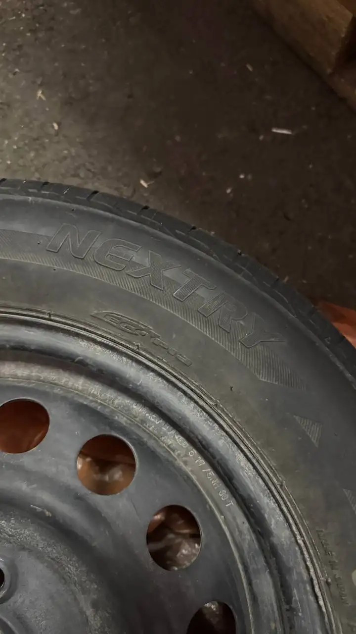 Летняя резина Bridgestone Nextry Ecopia 175/65/15 с дисками - Шины и диски (Запчасти) в Барнаул