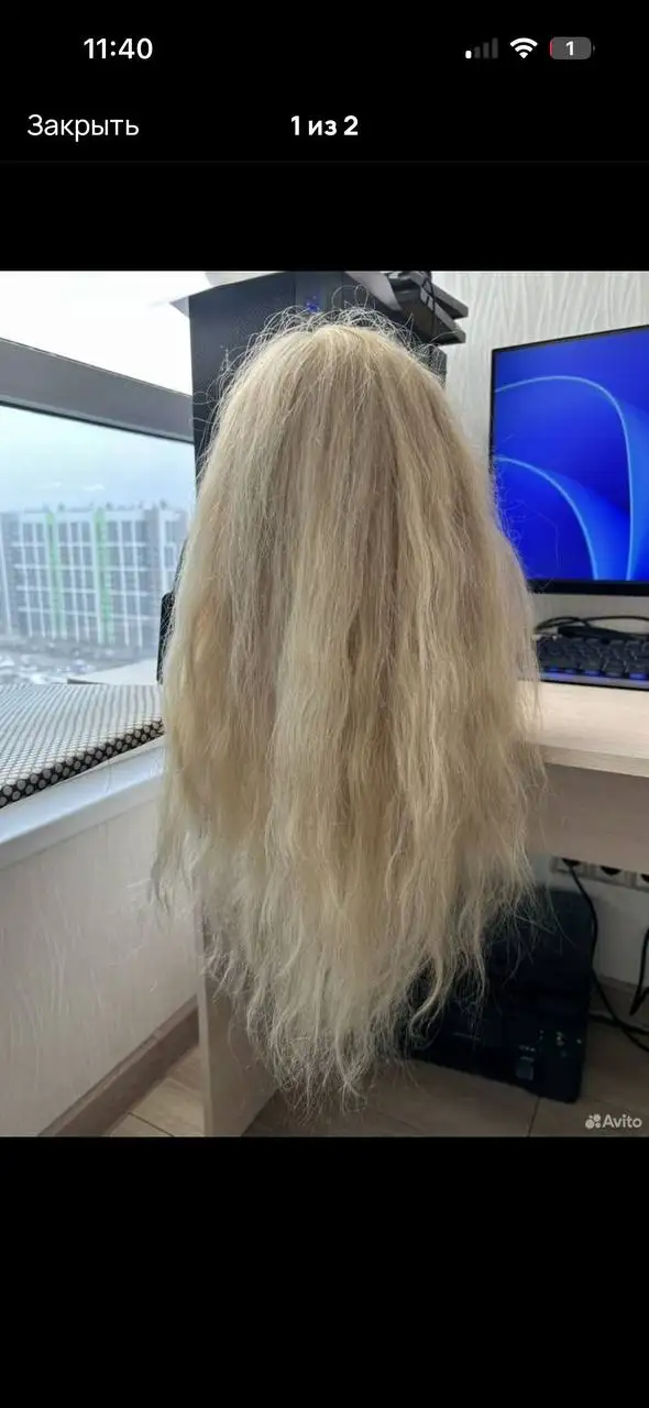 Учебная голова Серсея от IPARIKMAHER с натуральными волосами - Парикмахерские манекены (Барахолка) в Барнаул