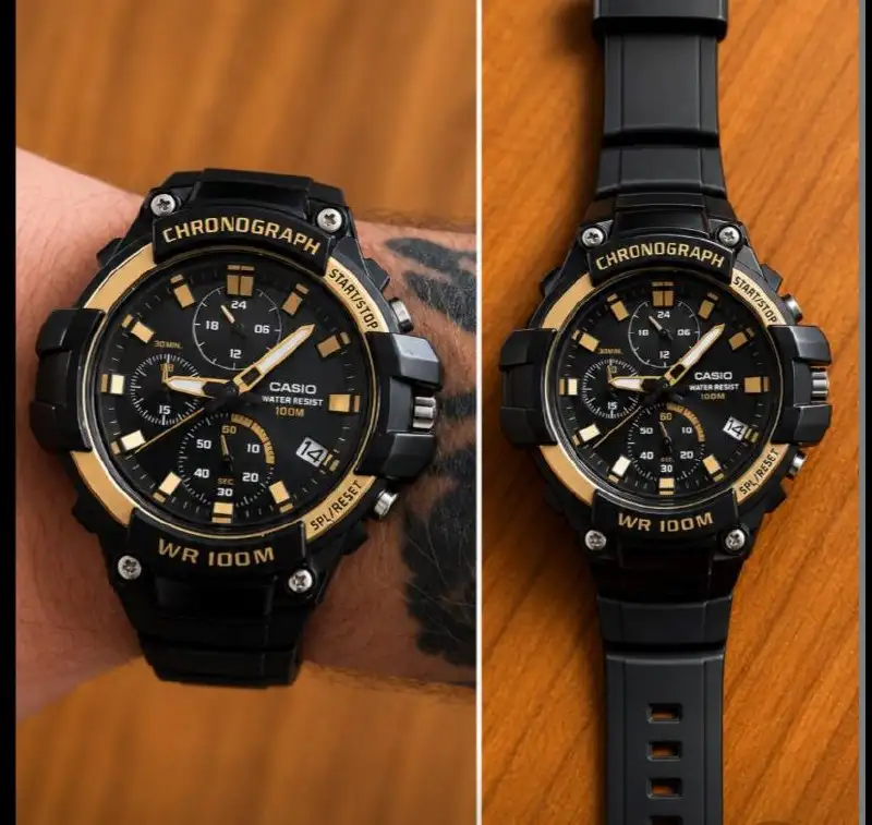 Часы Casio Chronograph WR100M в отличном состоянии - Электроника в Барнаул