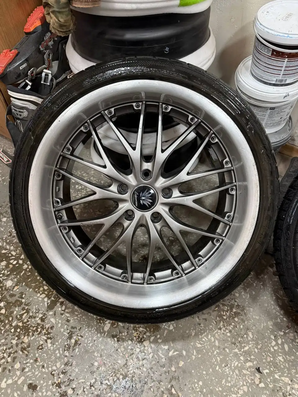Продам диски на маркообразного R19 разноширокие с резиной - Диски (Авто) в Барнаул