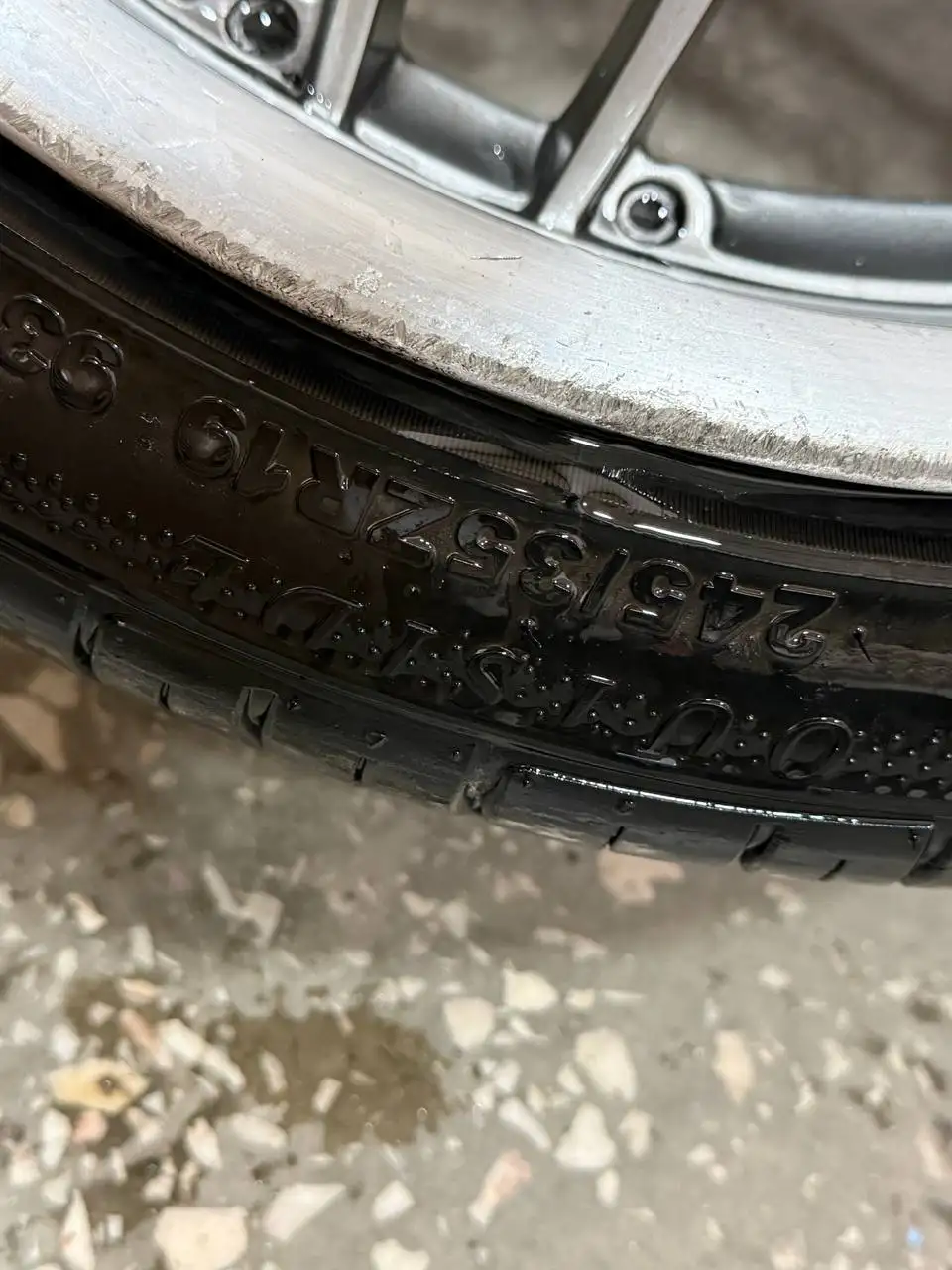 Продам диски на маркообразного R19 разноширокие с резиной - Диски (Авто) в Барнаул