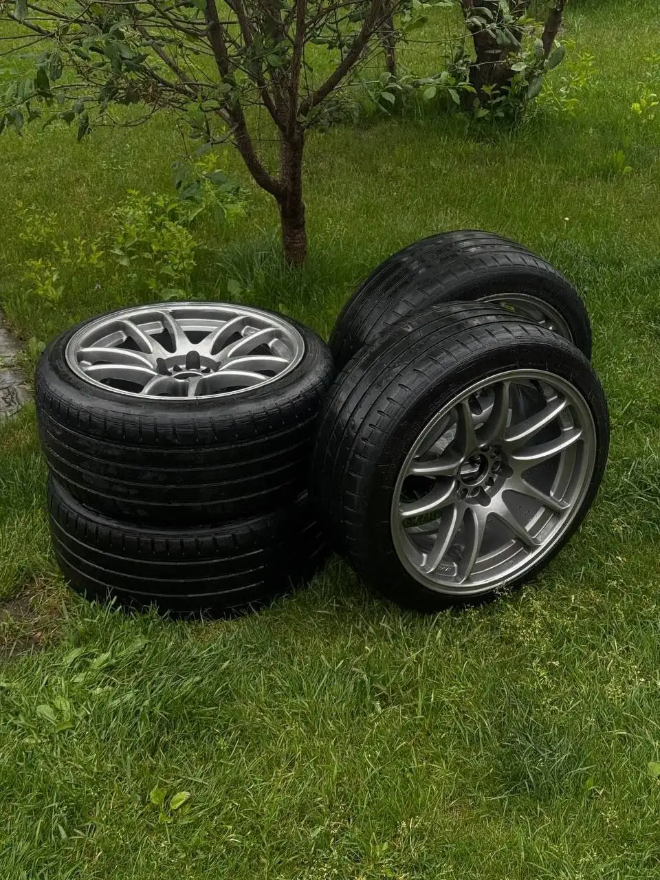 Продам диски Work CR-Kai R18 с резиной - Диски и шины (Авто) в Барнаул