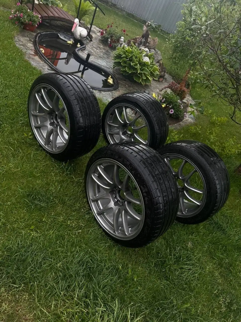 Продам диски Work CR-Kai R18 с резиной - Диски и шины (Авто) в Барнаул