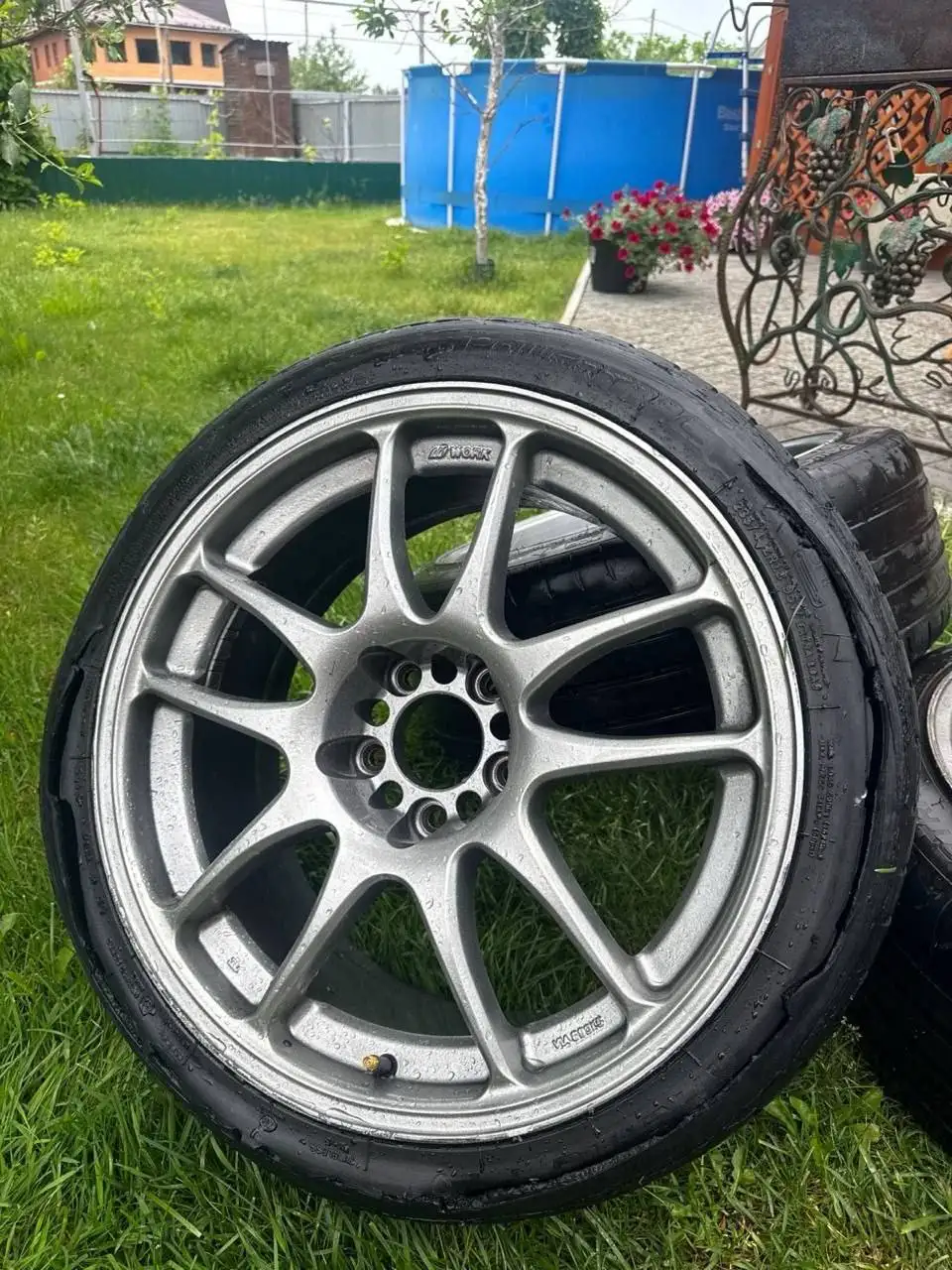 Продам диски Work CR-Kai R18 с резиной - Диски и шины (Авто) в Барнаул