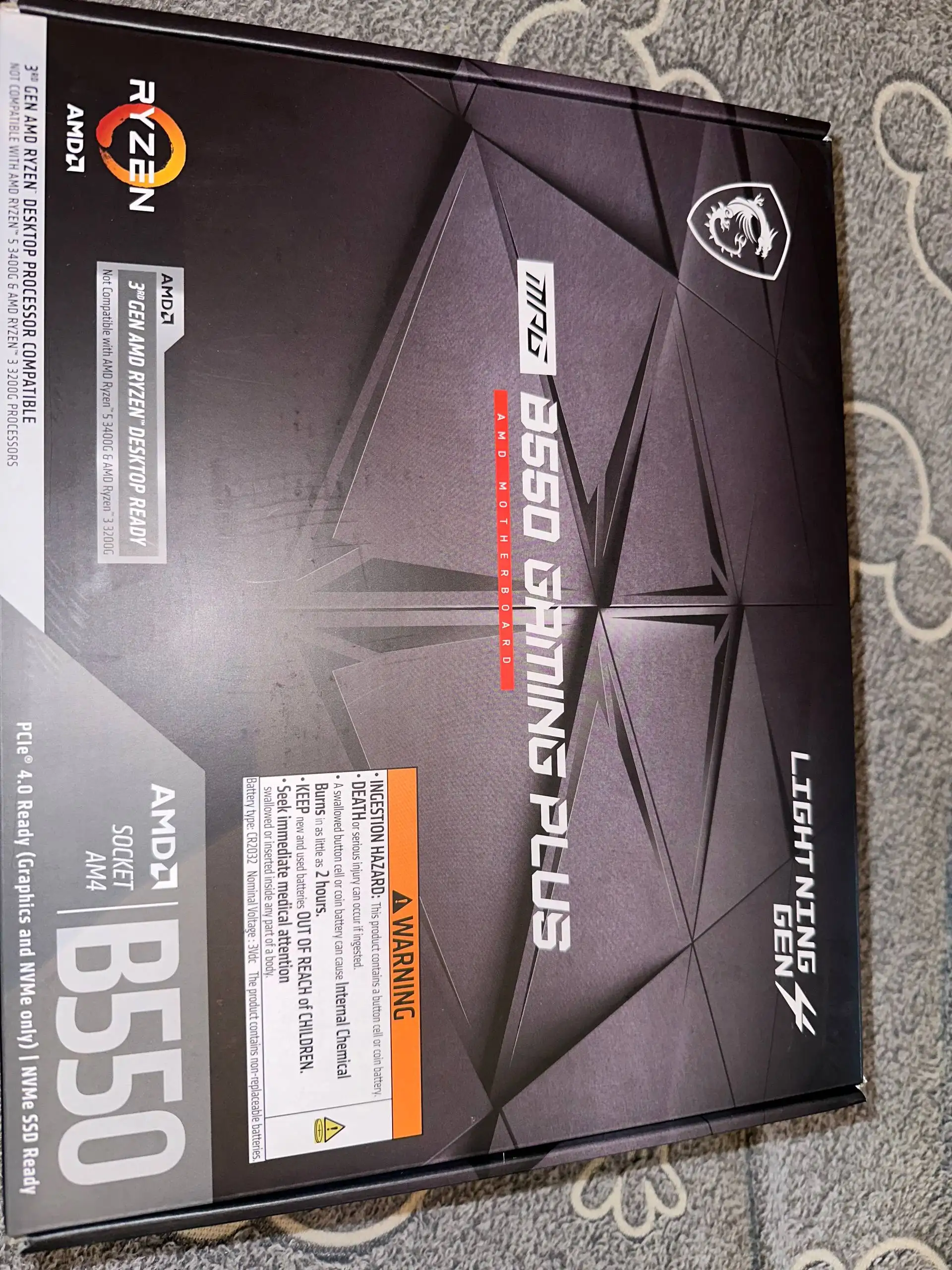 Продажа комплекта: материнская плата B550 Gaming Plus, процессор 5600X, кулер CR-1000 EVO - Комплектующие (Электроника) в Барнаул