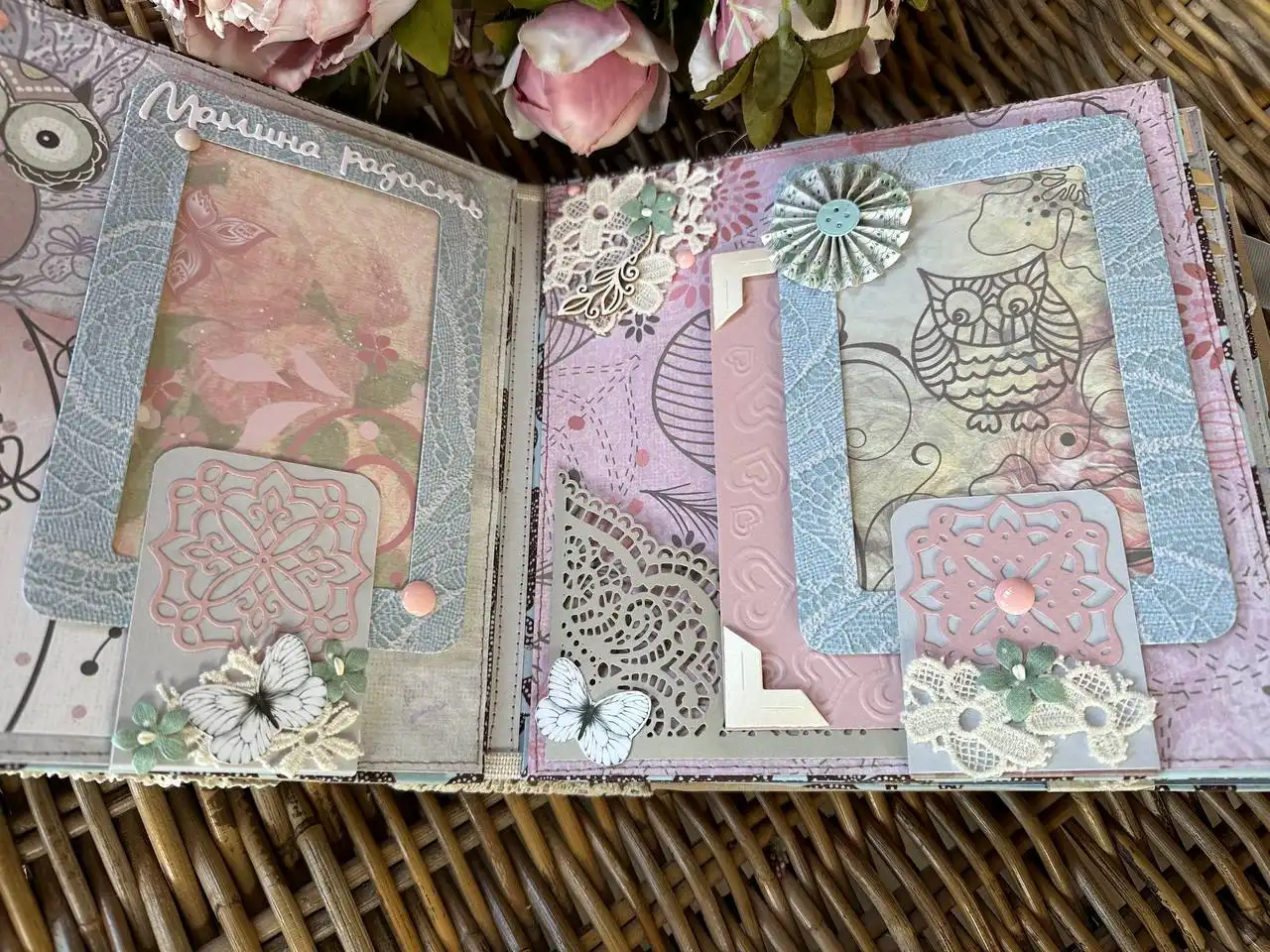 Фотоальбом ручной работы для девочки 1-7 лет - Товары для детей в Хабаровск