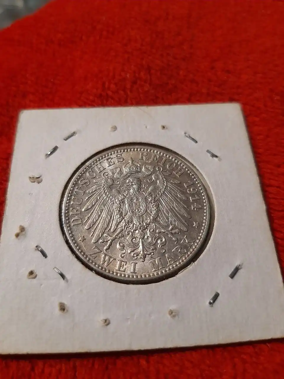 Монета Германии 2 марки 1914 г. Вюртенберг Вильгельм II - Нумизматика (Хобби и отдых) в Владивосток